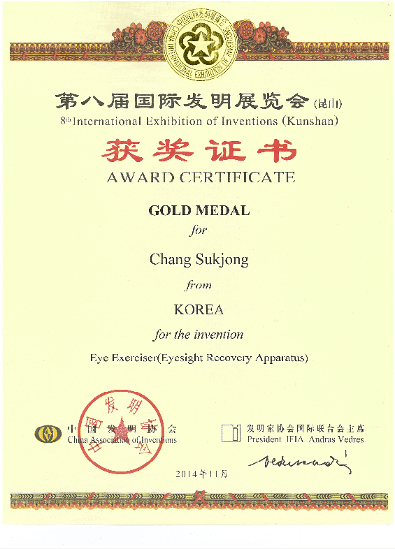 Gold Medal Award Certificate - 5